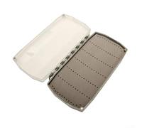 Scatola da pesca a mosca per riporre esche con copertura trasparente in ABS+PC, design a ventosa e imbottitura in schiuma per evitare che l'occhiello del gancio scivoli e una rapida identificazione