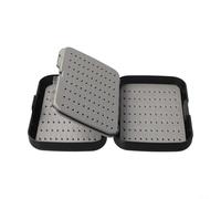 Scatola da pesca a mosca per trota e spigola, formato su entrambi i lati, con struttura in plastica PE e inserto in schiuma per una conservazione affidabile della mosca (B)