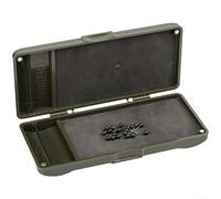 Scatola da pesca europea con chiusura magnetica, scala integrata da 20 cm e contenitore a due lati per pesca alla carpa, plastica PP, 23,2 x 10 x 3,4 cm