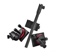 Scatola da pesca leggera in lega di alluminio e magnesio con canna, rete e porta esche 3 in 1, supporti girevoli a 360°, installazione senza attrezzi per pescatori mancini o destrorsi