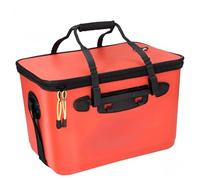 Scatola da pesca, scatola portatile per attrezzatura da pesca e pesca, può essere utilizzata come scatola da pesca, scatola portaoggetti di grande capacità, regalo unico per la pesca da uomo (rosso)