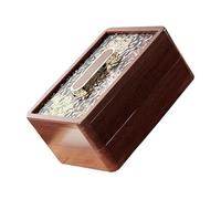 Scatola da portata in legno sigillata per frutta secca, elegante contenitore per noci e snack, con coperchio, tavolo da pranzo, centrotavola, salvaspazio, organizer per snack