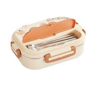 Scatola Da Pranzo In Acciaio Per - Utensili Di Stoccaggio Alimentare In Acciaio A 3 Scomparti,Contenitori Per Pranzo E Snack,Per Ufficio Picnic Campeggio Scuola Viaggi Ex