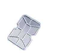 Scatola da Pranzo in Alluminio Campeggio all'aperto con Fondo in Acciaio Inossidabile Addensato Picnic Rete fumante lamiera Alta(S)