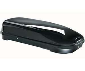 Scatola da sci nera VDP JUFL580 580 litri con serratura + barre portapacchi Quick montanti in set compatibile con Audi compatibile con Q5 dal 2008