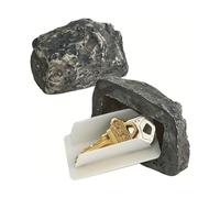 Scatola da tasti di pietra finta simulata Chiave di roccia Hider Decorative Garden Key Holti per la chiave di portata per esterni per la casa di ingresso della casa Plastica 8.3 x