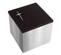 Scatola d'argento per le ceneri - Esclusiva urna in acciaio inox per le cen
