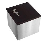 Scatola d'argento per le ceneri - Esclusiva urna in acciaio inox per le cen