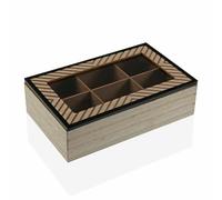 Scatola Decorativa Versa Cohen Legno Metallo Legno MDF Minimalista