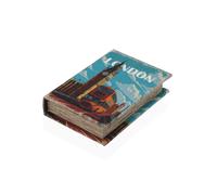 Scatola Decorativa Versa London Tela Legno MDF