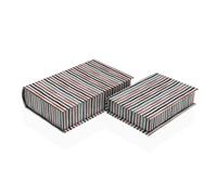 Scatola Decorativa Versa Tela Legno MDF Libro
