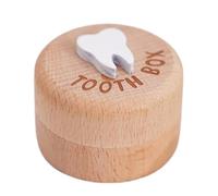 Scatola dei denti del bambino che conserva la memoria dell'infanzia scatola di legno dei denti persi dei bambini