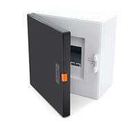 Scatola dei fusibili, a parete, IP40, piccolo distributore, 4 moduli, 1 fila, con livella a bolla