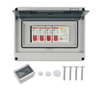 Scatola dei fusibili da parete, interruttore a 4 vie: WIYETY IP65, scatola di distribuzione a parete a 4 vie, scatola di distribuzione impermeabile per garage e camper
