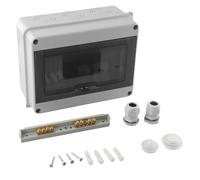 Scatola dei fusibili impermeabile classificata IP65 per uso esterno scatola di distribuzione del modulo a 8 vie di fila con la copertura del PC