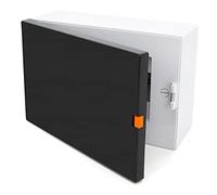 Scatola dei fusibili IP40, scatola di distribuzione a parete, piccolo distributore, 9 moduli, 1 fila, per l'installazione in casa