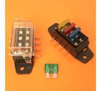 Scatola dei fusibili robusta e compatta per fusibili a lama standard, adatta per 12 V o 24 V