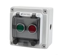 Scatola dei pulsanti con interruttore a pulsante autoresettante e copertura impermeabile IP67, adatta per apparecchiature marine e industriali, contatto 1NO 1NC, plastica ABS