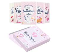 Scatola Dei Ricordi Neonato - Regalo per La Nascita - 50 Milestone Baby Cards Italiano - Pietre Miliari Bambini