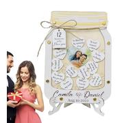 Scatola dei ricordi per ragioni per cui ti amo, vaso per ragioni per cui ti amo - Cornice in legno per motivi d'amore con cuori in una scatola,Vasetto di messaggi per molte ragioni