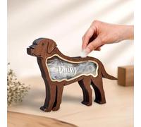 Scatola dei ricordi personalizzata per peli di cani e gatti, scatola commemorativa in legno per ombre, per cani e gatti, regalo commemorativo per cani, gatti, ceneri di animali domestici, regalo