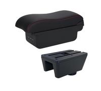 Scatola del bracciolo automatico Per Seat Per Ibiza Box Bracciolo Per 6j 6L Car Auto Storage Retrofit Parti Accessori Interni Braccio(B2 Black line 3USB)