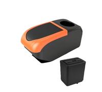 Scatola Del Bracciolo Dell'auto Accessori Auto Accessori Per Auto Per Peugeot Per Partner Per Tepee Contenitore portaoggetti console centrale(B2 Cornice arancione 6USB)