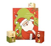 Scatola del calendario 'avvento - Box regalo di Natale vuoto 24 -GRID 2025 pieghevole, organizzatore riutilizzabile fai -da -te | Display di carta per la carta per la cara per gioielli per le car