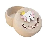 Scatola del dentenne | Porta del dente perduta in legno carino, regalo per il compleanno per baby shower, regali per ragazzo o ragazza, regalo del ricordo