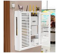 Scatola del Router WiFi per Montaggio A Parete Decorazione Persiane Scaffali Galleggianti Mensola A Muro Protezione per Ciabatta Hider Router Rack Armadio per Desktop