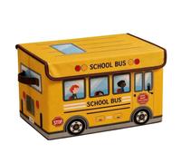 Scatola del tesoro, scatola del tesoro pieghevole per l'aula dello scuolabus per bambini che organizza libri di giocattoli, cassa per l'aula dell'insegnante gialla da 13, 78x9, 45x10, 63 pollici pe