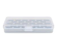 Scatola della bobina, 28 slot Porta-bobina Bobine vuote Scatole di stoccaggio della bobina di plastica Set di macchine per cucire per deposito di filo di plastica