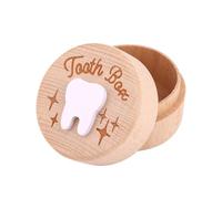 Scatola Della Fatina dei Denti, Intagliata in Legno Scatola dei Denti per i Denti Persi per Bambini Scatola dei Denti da Latte da Mettere Sotto Il Cuscino per Bambini e Bambine Compleanno