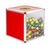 Scatola della lotteria, scatola della lotteria trasparente, 25 cm, scatola della lotteria, trasparente, per donazioni, lotterie