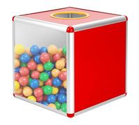 Scatola della lotteria, scatola della lotteria trasparente, 30 cm, scatola della lotteria, trasparente, per donazioni, lotterie