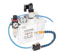 Scatola dell'acqua di lubrificazione 3L Sistema di lubrificazione a spruzzo pompa refrigerante spruzzatore con filtro tornio fresatura trapano incisione serbatoio olio (scatola dell'acqua kit blu)