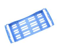 Scatola Dentale Pieghevole per 7 Strumenti, ABS Blu | Autoclavabile a 135°c e 0, 22 Mpa, per Organizzazione Clinica, Punte e Frese, Formato Compatto