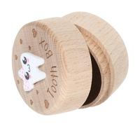 Scatola Dentini da Latte in Legno Intagliato per Ricordi Infantili | Contenitore Capiente, Conserva Dentini, Design Curato, per Genitori e Bambine, Formato Scatolina