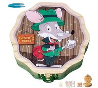Scatola dentini da latte. La casetta del tradizionale spagnolo TOPOLINO PÉREZ (porta, scatolina, scala...) regalo di memoria in legno.