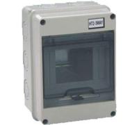 Scatola Derivazione Centralino Quadro Elettrico Stagno 5 Posti per Esterno - Cassetta Protezione IP65 con Portello Trasparente - 120x160x92mm