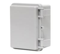 Scatola Derivazione Esterna, Scatola Elettrica IP67 in Plastica Impermeabile con Piastra di Montaggio, Staffe da Parete, Coperchio Grigio Incernierato(13.6x7x8.9 cm/5.4x2.8x3.5 in)