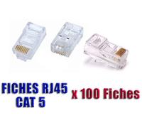 Scatola Di 100 Schede RJ45 8P8C - Prese A Crimpare