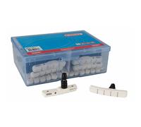 Elvedes V-type 72 Mm Complete Rim Brake Pads 25 Units Nero White