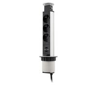 Scatola di alimentazione arrotolabile 3V + USB Ø100 1,5M 3G1,5 Otio