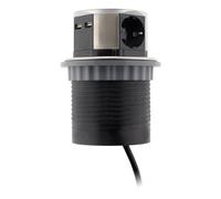 Scatola di alimentazione Compatta Arrotolabile 3V + USB Ø100 1,5M 3G1,5 Otio