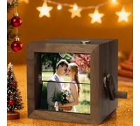 Scatola di animazione di vibrazione personalizzata con la luce, regalo meccanico personalizzato dell'album di memoria della manovella, regalo creativo fatto a mano di amore per lei