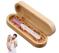 Scatola di annuncio di gravidanza in legno di annunci di annunci per bambini magnetico con regali di souvenir per bambini rafia per papà nonni nonni 7.7x2, 5x1, 6 pollici