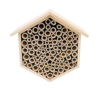 Scatola di api in legno di api esagonale attrarre impollinatori pacifici migliorano la produttività del giardino fatti a mano in legno a mano per amanti del giardino all'aperto