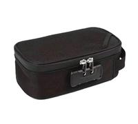 Scatola di archiviazione inodore, organizer sicuro inodore, contenitore di stoccaggio inodore | Portadocumenti leggero multifunzionale con serratura, custodia da viaggio portatile polyv, Nero , Se