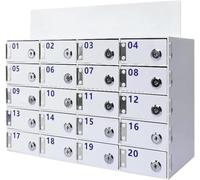 Scatola di Armadietto per Telefono Cellulare, Armadietto per Telefono Cellulare in Acrilico, Scatola di Sicurezza per Telefono Cellulare A Parete, Organizzatore per Ufficio Scolastic, 25slots